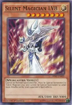 Yugioh - Silent Magician LV4 & LV8 - 1st Edition NM - Plus Free Holographic Card - Image 2