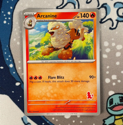 Arcanine My First Battle Deck Promo Exclusive Charmander Stamp Pokemon Card NM - Image 1