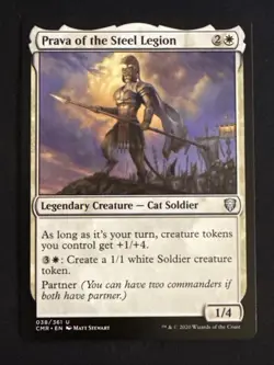1x Prava of the Steel Legion (38) Commander Legends LP MTG Magic x1 MKE - Image 1
