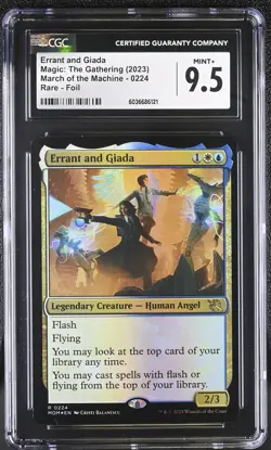 ERRANT AND GIADA March of the Machine Foil Rare CGC 9.5 MTG EDH [Nostalgium] - Image 1