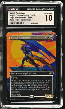 ASTELLI RECLAIMER Edge of Eternities Borderless Foil Rare CGC 10 MTG - Image 1