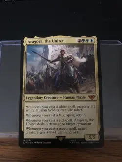 Aragorn, the Uniter Magic The Gatherings Legendary Creature #192 LTR - Image 1
