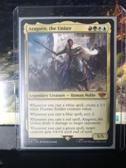 Aragorn, the Uniter Magic The Gatherings Legendary Creature #192 LTR - Image 3
