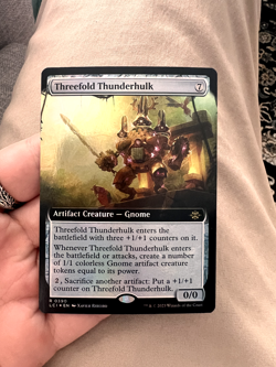 Threefold Thunderhulk (Extended Art) The Lost Caverns of Ixalan Foil NM - Image 1