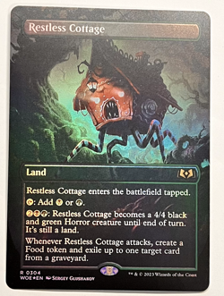MTG Restless Cottage (Borderless Foil) Wilds of Eldraine NM - Image 1