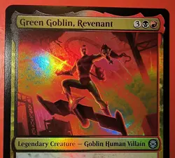 MTG: SPIDER-MAN: GREEN GOBLIN , REVENANT 0130, FOIL, UNCOMMON, NM - Image 2