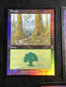 x3 Basic Land Foil Mercadian Masques,Invasion (Check Pics) (Light Crimp) MTG Lot - Image 3