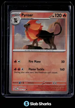 2025 POKEMON SV PRISMATIC EVOLUTIONS - PRE EN PYROAR REVERSE HOLO POKE BALL - Image 1