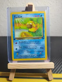 1999 Pokemon Fossil 1st Edition Psyduck 53/62 2 - Image 1