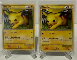 2010 Pokemon Pikachu 2/30 & 16/30 - Pokemon Trainer Kit - LP - Image 1