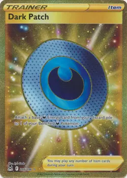 DARK PATCH 216/196 LOST ORIGIN POKEMON (SECRET RARE, NM) - Image 1