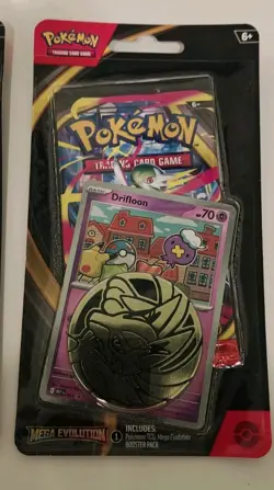 Pokemon TCG Mega Evolution Single Pack Booster Blister Set - Drifloon & Drifblim - Image 3