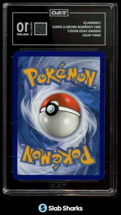 2021 POKEMON SWSH SHINING FATES #SV017/SV122 CINDERACE SHINY HOLO TAG 10 - Image 2