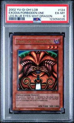 2002 #124 EXODIA THE FORBIDDEN ONE PSA 6 - Image 1