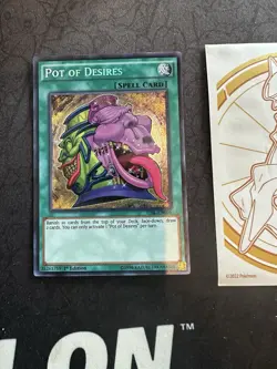 YuGiOh Pot of Desires TDIL-EN066 1st Edition Secret Rare 135💎NM💎 - Image 1