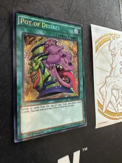 YuGiOh Pot of Desires TDIL-EN066 1st Edition Secret Rare 135💎NM💎 - Image 2