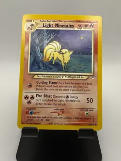 Pokemon TCG Light Ninetales Neo Destiny Card 50/105 NM - Image 1
