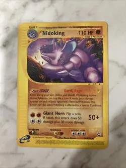 Pokemon Nidoking Aquapolis Non-Holo Card 24/147 Moderately Played - Image 1