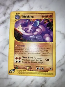 Pokemon Nidoking Aquapolis Non-Holo Card 24/147 Moderately Played - Image 2