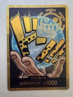 DON!! Card - Trafalgar Law Gold - One Piece Japanese PRB-01 - GOLD - Image 1