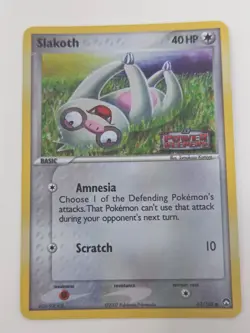 Pokemon Slakoth 63/108 EX Power Keepers 2007 Reverse Holo Normal Type Card - Image 1