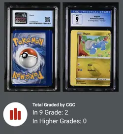 Pokemon Card Error Miscut Rare Condition CGC 9 Unique Errors *See photos* - Image 3
