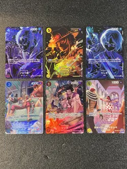 6 Set Mix SP Zorojuro (Parallel) ONE PIECE Card Game Japanese - Image 1