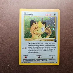 Meowth Pokemon Black Star Promo 10 Holo Card - HP - Image 1