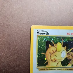 Meowth Pokemon Black Star Promo 10 Holo Card - HP - Image 2