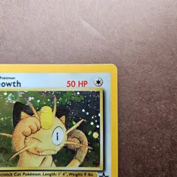 Meowth Pokemon Black Star Promo 10 Holo Card - HP - Image 3