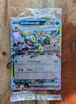 Pokemon TCG Prismatic Evolutions Umbreon EX Card 060/131 Stamped Promo, Sealed - Image 1