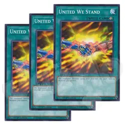 Yugioh - United We Stand x 3 - 1st Edition NM - Plus Free Holographic Card - Image 1