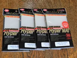 4x KMC 80 card sleeves deck protectors Hyper Matte CLEAR (New Package) Mat - Image 1