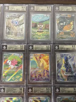 All Beckett BGS 9.5 Gem Mt & 1 Pristine Art Rare 15x Pokemon Graded Card Lot #14 - Image 4