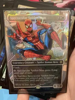PROMO STAMPED Spectacular Spider-Man (Borderless) Marvel's Spider-Man Foil - Image 1