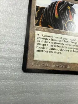 Magic the Gathering Ebony Horse Arabian Nights Near Mint NM MTG - Image 2