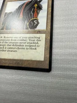 Magic the Gathering Ebony Horse Arabian Nights Near Mint NM MTG - Image 3