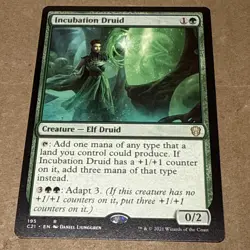 Magic The Gathering Incubation Druid - 195 R - Commander 2021 - LP Free Shipping - Image 1