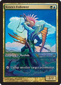 1x Kiora's Follower Moderate Play MTG Magic - Kid Icarus - - Image 1