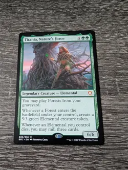 [1x] Titania, Nature's Force Near Mint, English The Brothers' War Commander MTG - Image 1