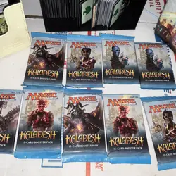 Magic The Gathering 9 Un Opened Booster Packs Plus Rest Of The Cards And Box - Image 1