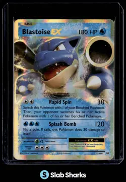 2016 POKEMON XY EVOLUTIONS #21/108 BLASTOISE HOLO - Image 1