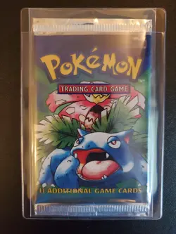 Pokemon Base Set Unlimited Booster Pack Factory Sealed Venusaur Art 🔥 - Image 1