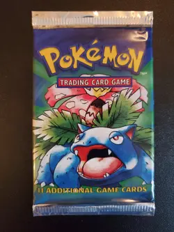 Pokemon Base Set Unlimited Booster Pack Factory Sealed Venusaur Art 🔥 - Image 3
