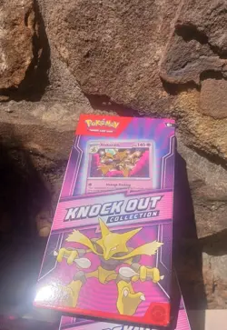 Pokemon Knock Out Collection 2 Boosters Surging Sparks Paradox Rift Alakazam Box - Image 1