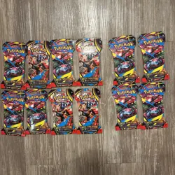 Pokemon TCG Lot Of 12 Mega Evolutions Blister Packs New Sealed - Image 1