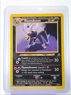 HOUNDOOM 2001 POKEMON NEO DISCOVERY RARE HOLO 23/75 Q5650 - Image 1