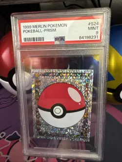 1999 Merlin Pokemon Pokeball Prism #S24 - PSA 9 MINT - Image 1