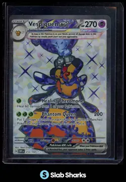 2023 POKEMON SV OBSIDIAN FLAMES - OBF EN #212/197 VESPIQUEN EX ULTRA RARE - Image 1