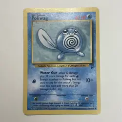 Pokemon TCG Poliwag Base Set 2 88/130 Regular Unlimited Common NEAR MINT - Image 1